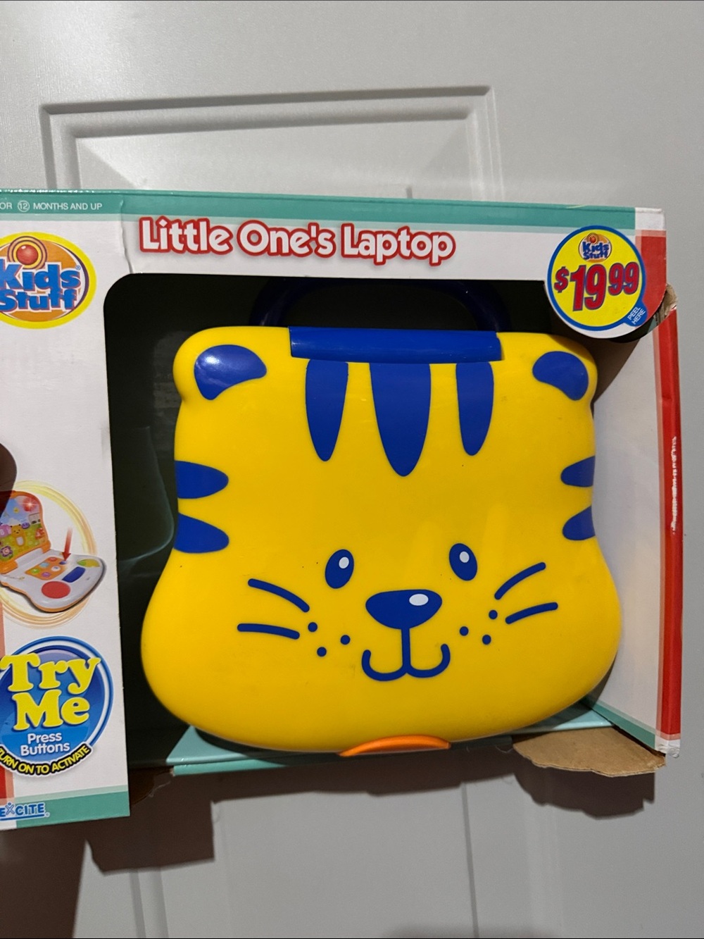 Little One's Laptop Yellow & Blue Tiger Kids' Toy Laptop